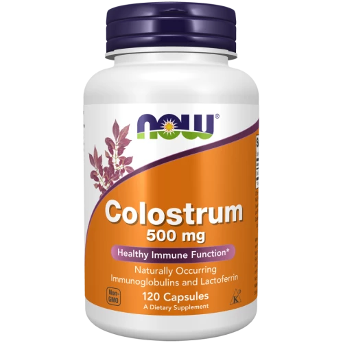 NOW - Colostrum 500 mg - 120 kapsułek